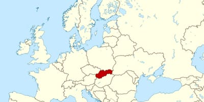 Карта Словаччини карта Європи