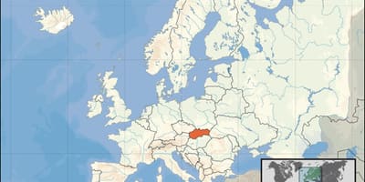 Розташування Словаччини на карті світу